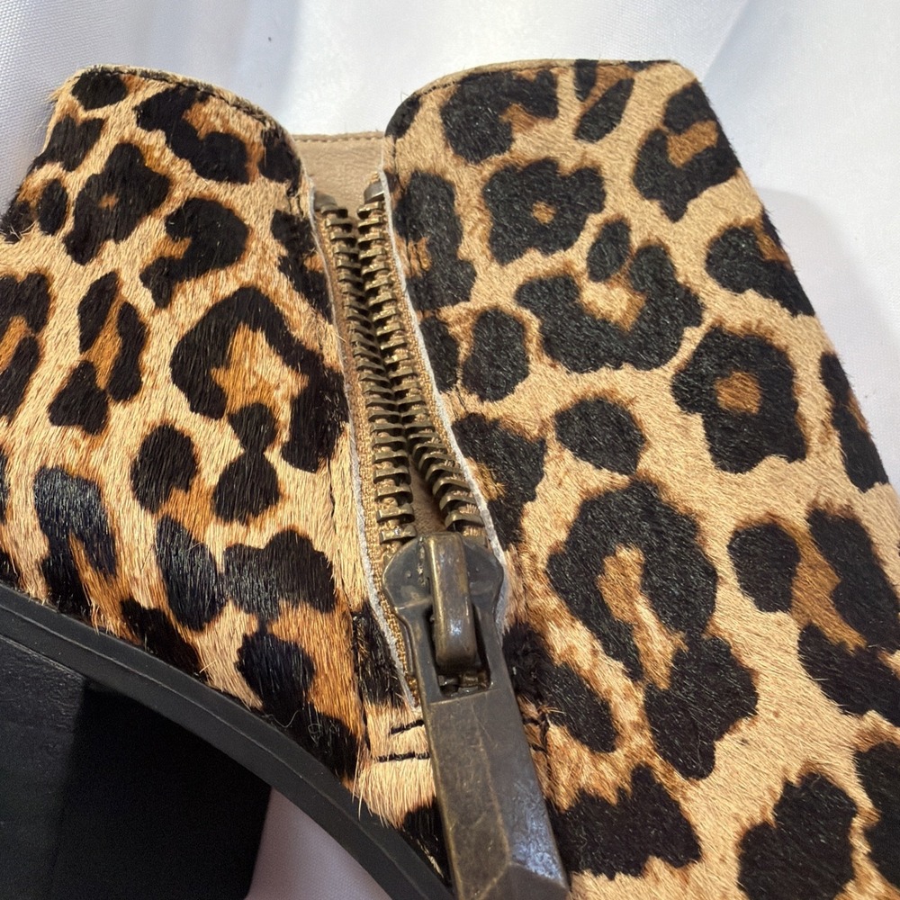 Michael Kors Cheetah Fur   Square‎ Heel Ankle Boots Size 9 NWT Dressy Casual - Picture 8 of 10